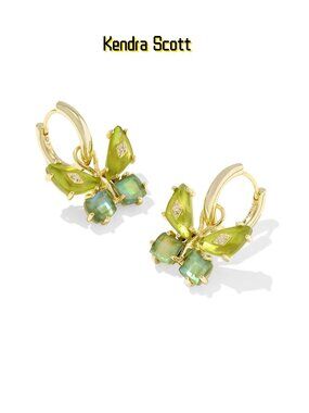 Bianca Butterfly Gold Huggie Earrings